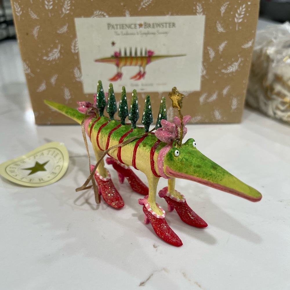 Patience Brewster alligator ornament